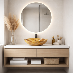VESSEL OVAL MARMOS ONIX
