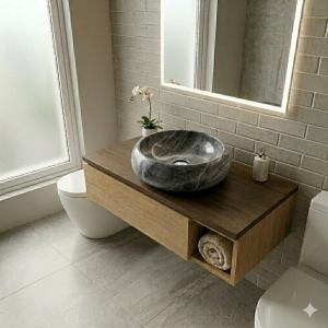 VESSEL ROUND GREY